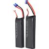 Aeun Batteria LiPo da 7,4 V per H501, Batteria LiPo da 2 Pezzi/per H501 Ricaricabile di Grande capacità per Drone RC