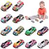 QIZHIQIAMY Set Macchinine Bambini 12 Pezzi Piccole Macchina Giocattolo in Metallo Mini Macchine a Frizione Adatte a Bambini dai 3 Agli 8 Anni, Giochi di Corse e Attività in Famiglia