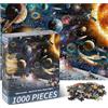 Vicloon Puzzle 1000 Pezzi Arte per Adulti e Ragazzi,Tema turisti spaziali,un puzzle impegnativo, per tutta la famiglia,70x50 Cm,un puzzle impegnativo,Regalo Per Adulti E Bambini Da 7 Anni E Più