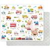 decalsweet Tappeto Gioco Bambini 150×180cm, Addensato 2cm Tappeto Gioco Neonato, Antiscivolo Tappeto Cameretta Bambina & Bambino, Pieghevole Tappeto Tummy Time Neonati (Veicoli)