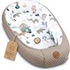 Totsy Baby Riduttore lettino neonato - 90x50 cm nido culla pod cocoonababy babynest antisoffoco per bambina e bambino baby nest per neonati Africa cachi