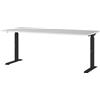 GERMANIA DIE MÖBELMACHER Germania Scrivania 7912-581, in grigio chiaro/nero, regolabile in altezza, 180 x 91 x 80 cm (LxAxP)
