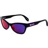 adidas OR0010 Occhiali, Shiny Black/Gradient or Mirror Violet, 54 Donna
