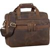 STILORD Explorer Borsa Insegnante in Pelle Uomo Donna - Grande Cartella Vintage in Vera Pelle con Tracolla, Divisori & Scomparto PC - Borsa da Lavoro Colore:colorado - marrone