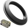 Lynqvor Guarnizione Cassetta WC Esterna per Sigillo di Scarico per Toilette Camper Compatibile con Modelli C200/C250/C400/C2/C3/C4, Accessorio Pratico per Camper, Installazione Facile e Veloce