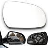 Cluthone Compatibile con Vetro Specchio Retrovisore Audi A3 A4 A5 Specchietto Regolabile Destra Riscaldabile Asferico Esterno Specchio Ricambio con Pannello