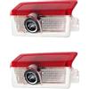 Krewua Set di 4 luci a LED di proiezione con HD-Ghost Shadow luci di benvenuto per porte A/B/C/E/M/ML/GLA/GLC/GLE/GLS classe Plug-and-Play