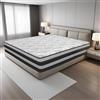 YIDATONG Materasso Matrimoniale 160x200 Memory Foam, Materassi a Molle Insacchettate, Alto 26 cm, Certificato OEKO-TEX, 9-Zone, Ortopedico, Ergonomico, Supporto Perfetto, Antiacaro Anallergico