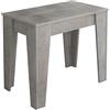 Bricozone Consolle Allungabile Moderna Tavolo Estensibile Salvaspazio Da 90 A 306Cm Fino A 14 Posti Struttura In Mdf E Guide Telescopiche In Metallo Per Ingresso Cucina Soggiorno Sala Da Pranzo (Grigio cemento)