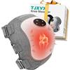 TJXVX Massaggiatore Ginocchio Elettrico Wireless, Ginocchiera Riscaldata | Vibrazione e Compressione Aria, 3 Livelli Calore, 3 Modalità Massaggio, 5 Timer, Batteria Ricaricabile 5000mAh
