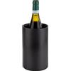 Buddy´s Bar - Raffreddatore per bottiglie a doppia parete, in acciaio inox, 12 x 20 cm, diametro interno 10 cm, adatto per bottiglie da 0,7 l - 1,5 l, colore: nero