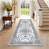Enyhom Tappeto Corridoio Lungo 80 x 200 cm Vintage Floreale Passatoia Corridoio Morbido Tappeto Cucina Antiscivolo Lavabile Tappeto Ingresso Interno per Cucina, Soggiorno, Camera da Letto, Lavanderia