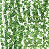 CEWOR Ghirlande artificiali di edera verde, da appendere, per matrimoni, feste, giardino, decorazione da parete, 14 pezzi
