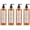 Prija Doccia Shampoo Vitalizzante 2 in 1 con Estratto di Ginseng, Gel Idratante ed Energizzante per Corpo e Capelli con Dispenser a Pompa, Doccia Gel di Lusso 4 x 380ml