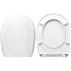 HYDRO HOME Copriwater Ideal standard Liuto Compatibile, Tavoletta Wc In Plastica Termoindurente Avvolgente Con Cerniere Regolabili,Asse Wc Colore Bianco MADE IN ITALY