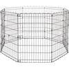 Amazon Basics, Box per esercizi per cani e animali domestici, pieghevole, in metallo, senza porta, 91 cm