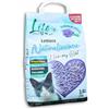 LifeGreen Lettiera Naturalissima per gatti 2 kg Lavanda, con Fibra di Pisello e Amido di Mais, Vegetale, Biodegradabile, Agglomerante 3.8L, Elimina odori