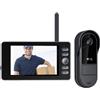Winnes Campanello senza fili con telecamera IP65 impermeabile esterno Bluetooth con schermo IPS di 4.3 Campanello senza abbonamento 120° visione notturna citofono Portier Video Audio Bidirezionale, No WiFi
