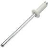 AERZETIX - Set di 50 rivetti ciechi standard Ø4x10mm colore bianco grigiastro RAL 9002 - DIN 7337 - rivetto pop a rottura stelo -in acciaio/alluminio - C48079