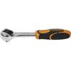 BETA Cricchetto reversibile 920/55 DIN 3122-1/4, a forma quadrata, lunghezza 125 mm, 48 denti, cromato, testa a cricchetto compatta per lavori di precisione