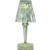 Kartell Battery, Lampada da tavolo a batteria, H 30 cm, Verde menta