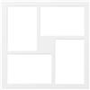 walther design PA433B Passepartout per Cornici, da 30 x 30 cm, per 4 Foto da 10 x 15 cm, Nero