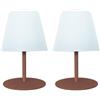 Lumisky Set di 2 lampade da tavolo LED senza fili TWINS Terracota H16cm