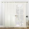 No. 918 Emily Extra-Wide Sheer Voile Tenda a Pannello, 254 x 213,4 cm Avorio Bianco Sporco, Ivory off-White, 0