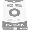Exacompta 13203E Cartoncini Bristol, 12x20 cm, Bianco