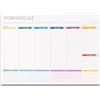 fueis Planner Settimanale da Tavolo Senza Date Formato A3 Maxi - 52 Fogli - Planning Settimanale da tavolo 2026 per Famiglia Team Casa o Ufficio
