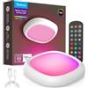 Tedmos Plafoniera a Batteria Ricaricabile USB con Sensore di Movimento, 550LM 12000mAh Impermeabile IP54 Plafoniera LED Soffitto RGB Dimmerabile Telecomando Lampada LED Soffitto Senza Fili Interno Esterno