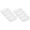 MiraHome set di 8 cestini portaoggetti da 0,7 l 20x10x5,5 cm in granito