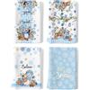 Arquiel Natale Pupazzo Di Neve Blu Inverno Gnomos Set Di 4 Strofinacci Cucina Strofinacci Cotone 100% Assorbente Canovacci Cucina Decorazione Regali Di Vacanza 48 Cm X 70 Cm