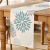 AwzyGous Runner da Tavola Floreale, Verde Salvia con Dalia Boho Decorazione da Tavolo per Cucina, Tovaglia per Matrimoni, Tavolini da Caffè, Interni, Vacanze, Bar, Giardino, Decorazioni per Feste, 40x100 cm
