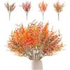 GOUYENG Fiori Artificiali,12 Pezzi Fiori Finti per Decorazioni,Decorazioni Autunnali,Piante Artificiali Autunnali,Esterno Bouquet,per Raccolto Autunnale Ringraziamento Halloween