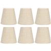 Beufee 6 Pezzi Paralume Lampada in Tessuto, Moderno Paralume Lampada da Tavolo Piccolo Paralume Paralume Abat Jour Cappello Lampada Paralume da Tavolo Lampada da Parete Lampadari