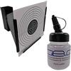 Glac Store® Bersaglio Raccogli Proiettili Pallini in Metallo Target 14 x14 cm Conico per Pistole Fucile Aria Compressa Gas + 5 Target in Cartoncino Quadrato e Porta Pallini Incluso