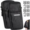 Hikeen Borsa Tattica X-Pac Multifunzione con Moschettone, Sacca Impermeabile Unisex, Borsello da Cintura EDC per Escursionismo, Trekking e Campeggio, 2 Pezzi