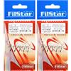 PRO FILSTAR Set di 10 Ami da Pesca con Monofilo e Elastico - Amo N6, Filo da Pesca 10cm, Corda DIA 0.25mm - Method Feeder - Pellet Carpfishing - Hair Rig - Pesca Accessori Carpa - Attrezzatura Pesca