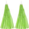PATIKIL Streamer per Bici, Colorati Nappe per Manubrio Scooter, Impugnature, Nastri, Accessori, Decorazioni per Ragazze, Manici per Tricicli, Giallo Verde