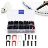 Hominas Set di Occhielli da Badminton Powerti Nylon Badminton Racchetta Strumenti per Incordare Parti di Riparazione per Racchetta da Badmintons