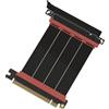 LINKUP - AVA5 Cavo Riser PCIE 5.0|Pronto per RTX5090 RX9070 GPU|Velocità x16 128GB/s|PCIE 4.0, WRX80/WRX90E, SilverStone Fortress Mini-ITX Compatibile|Angolo dritto Nero 10cm (Lunghezza totale 14cm)