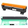Veson 1 x Toner TN1050 TN-1050 e 1 x Tamburo DR-1050 compatibili per Brother HL-1112A HL-1112E Serie HL-1112 HL-1201 HL-1210W HL-1211W HL-1212W MFC-1810E MFC-1815 MFC-1910 W (Kit da 1)