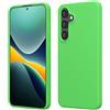 kwmobile Cover per Samsung Galaxy S25 FE Custodia - Back Case per Smartphone in Silicone TPU - Protezione Gommata - verde lime