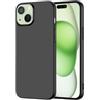 NEW'C Cover per iPhone 15 Plus (6,7 Pulgadas) in custodia silicone ultra sottile nero [Ultra Leggera]