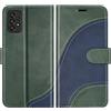 BoxTii Cover per Galaxy A33 5G, Custodia in PU Pelle Portafoglio per Samsung Galaxy A33 5G, Magnetica Cover a Libro con Slot per Schede, Verde