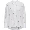ONLY Onlnew Lina Grace LS EMB Shirt Noos Wvn Camicia a Maniche Lunghe con Chiusura a Bottoni, Bianco, S Donna