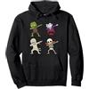 Funny Spooky Humor Creepy Halloween Part Halloween Zombie Vampire Ghost Skeleton Mummy Dab Felpa con Cappuccio