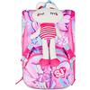 SJ GANG STYLE JAM GANG Zaino Scuola Estensibile Big, Fucsia, Zaino con Divisorio Interno, Tasca Superiore Peluche, Tasca per Borraccia, 24 L, Zaino Scuola Elementare, Bambina
