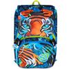 SJ GANG STYLE JAM GANG Zaino Scuola Estensibile Big, Blu, Zaino con Divisorio Interno, Tasca Superiore con Orecchie in Peluche, Tasca per Borraccia, 24 L, Zaino Scuola Elementare, Bambino